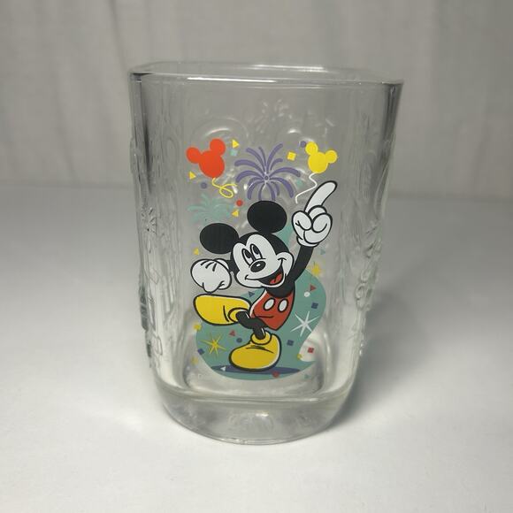 2000 McDonalds Walt Disney World Glass Cup Mickey Mouse Magic Kingdom - Picture 1 of 5